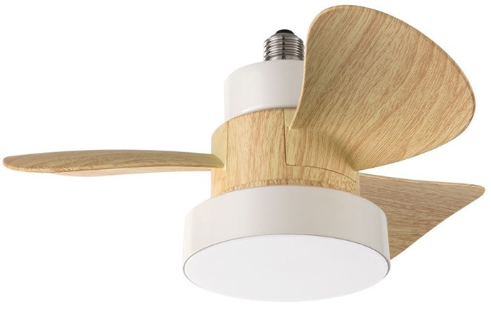 Ventilatore in ABS con luce LED 3 pale Ø36cm con attacco E27